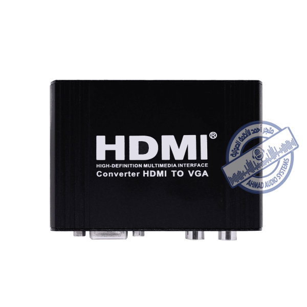 EXPANSION HDMI TO VGA CONVERTER  محول من في جي اي إلى اتش دي مناسب لتحويل اشارة الكمبيوتر إلى البروجكتر مثلاً 